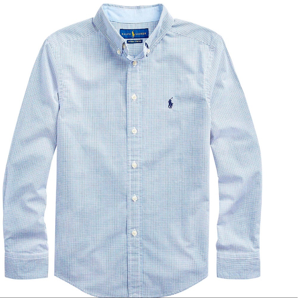 Ralph Lauren Childrenswear
Boys large (15-16) Plaid Stretch Cotton Shirt